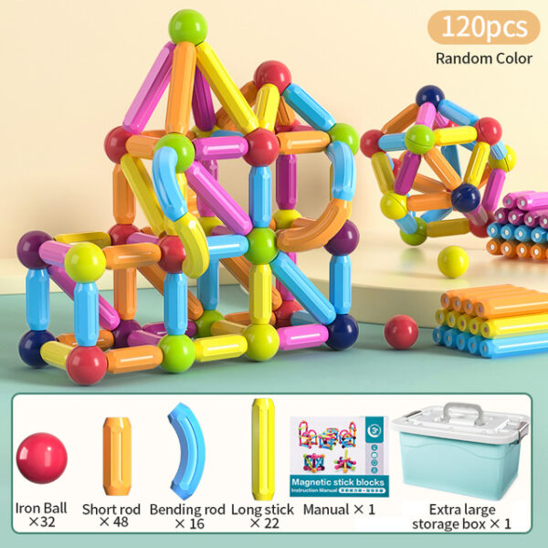 Magnetic Construction Stick Building Blocks Set