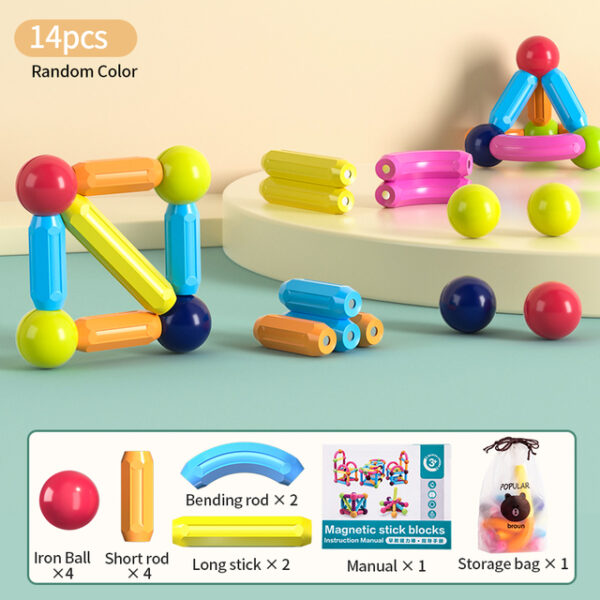 Magnetic Construction Stick Building Blocks Set