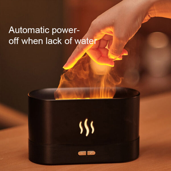 LED Essential Oil Flame Lamp Diffuser