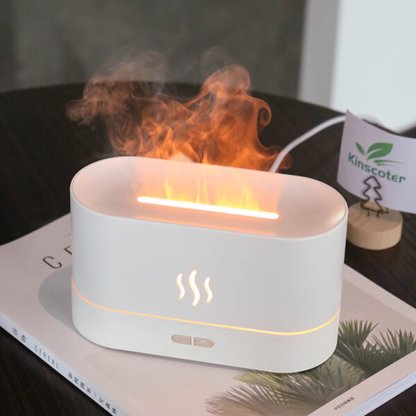 LED Essential Oil Flame Lamp Diffuser