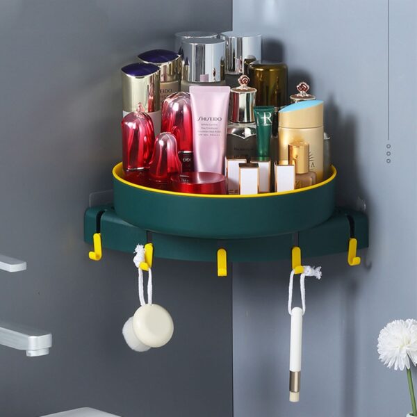 Mount free Rotatable Bathroom Organizing Rack