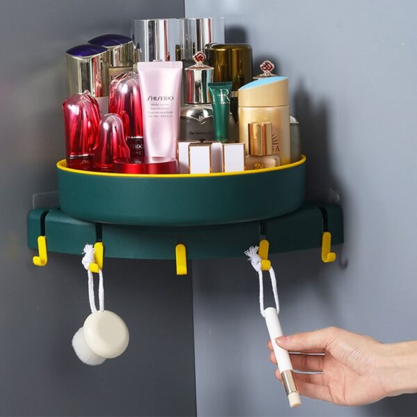 Mount free Rotatable Bathroom Organizing Rack