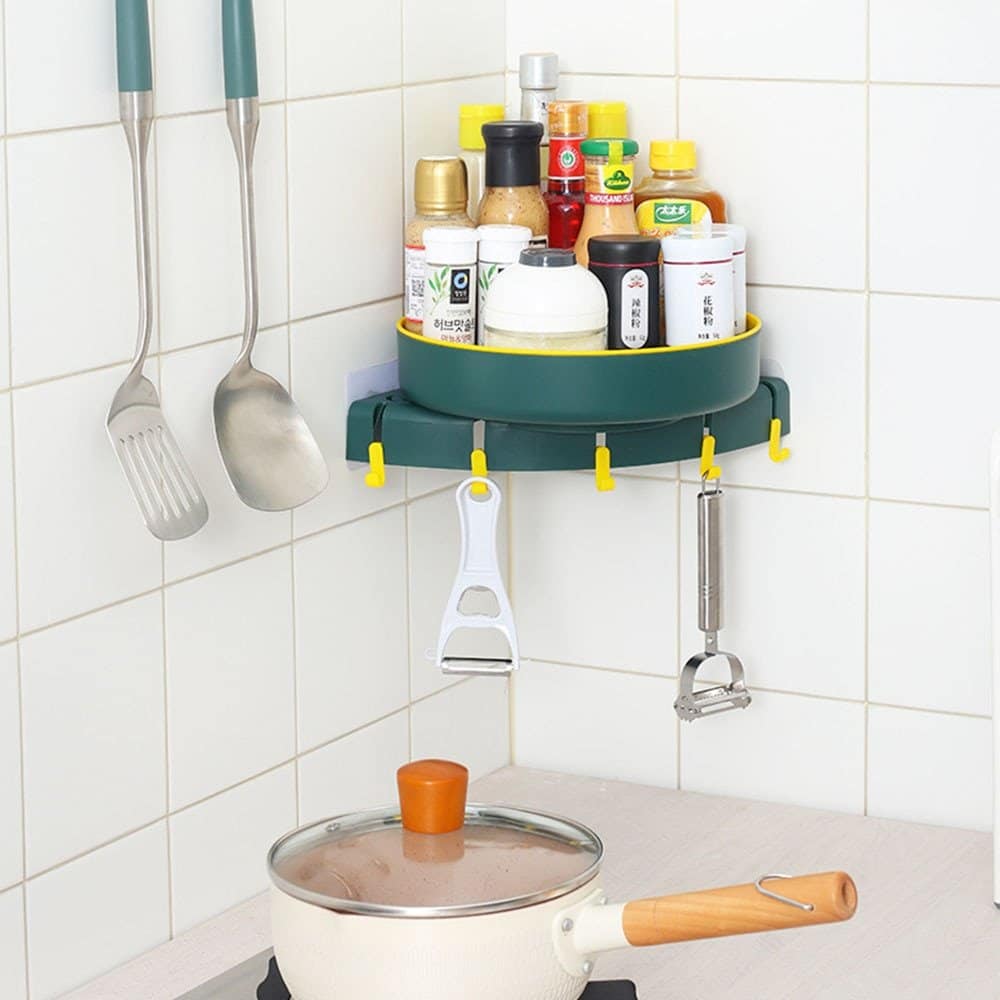 Mount free Rotatable Bathroom Organizing Rack