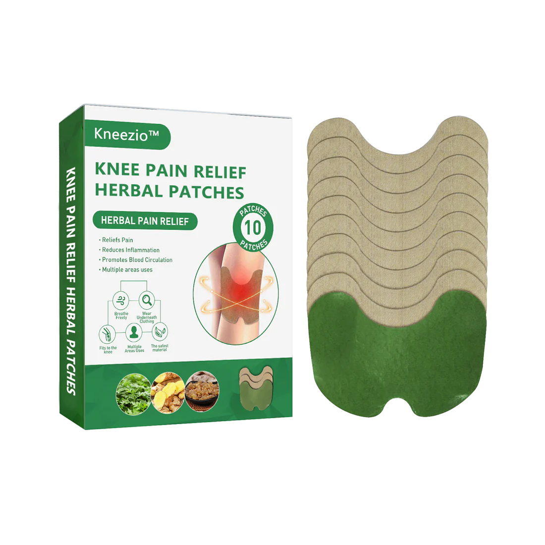 Kneezio Knee Pain Relief Herbal Patches