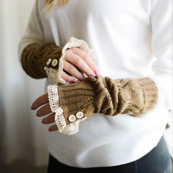 Knitted Fingerless Gloves