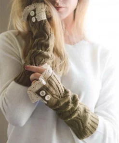 Knitted Fingerless Gloves