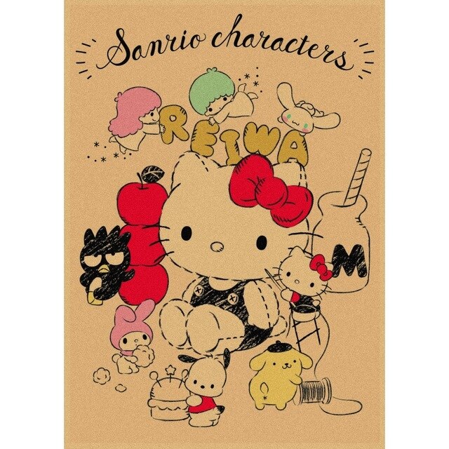 My Melody Wallpaper Poster Stickers