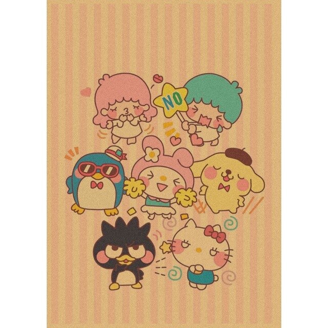 My Melody Wallpaper Poster Stickers