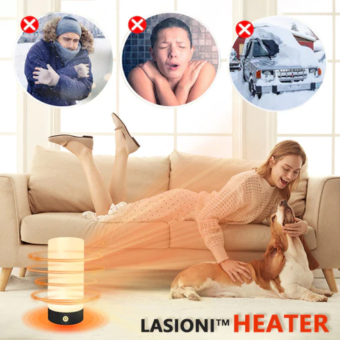 LASIONI 1500W Ultra Energy Efficient Space Heater