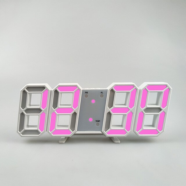 3D Modern Digital Led Wall Clock