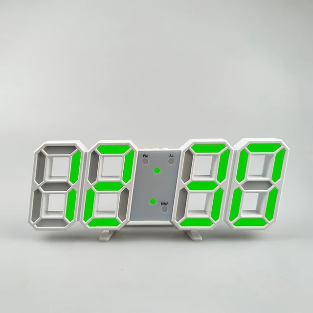 3D Modern Digital Led Wall Clock