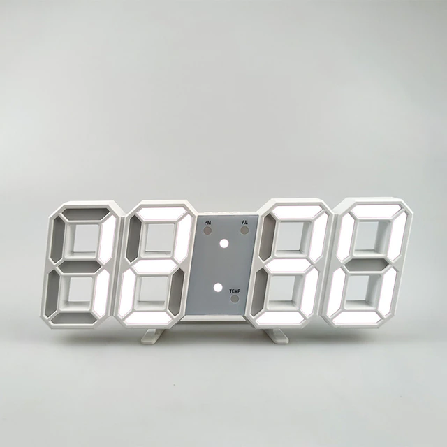 3D Modern Digital Led Wall Clock