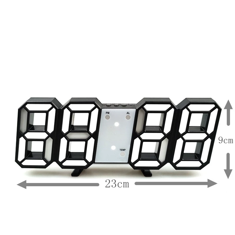 3D Modern Digital Led Wall Clock