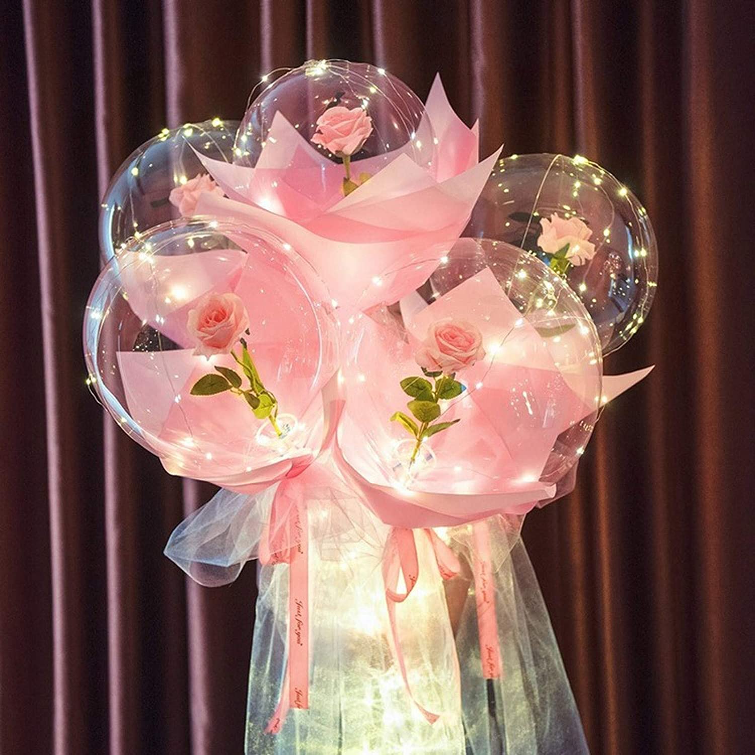 Led Balloon Rose Bouquet