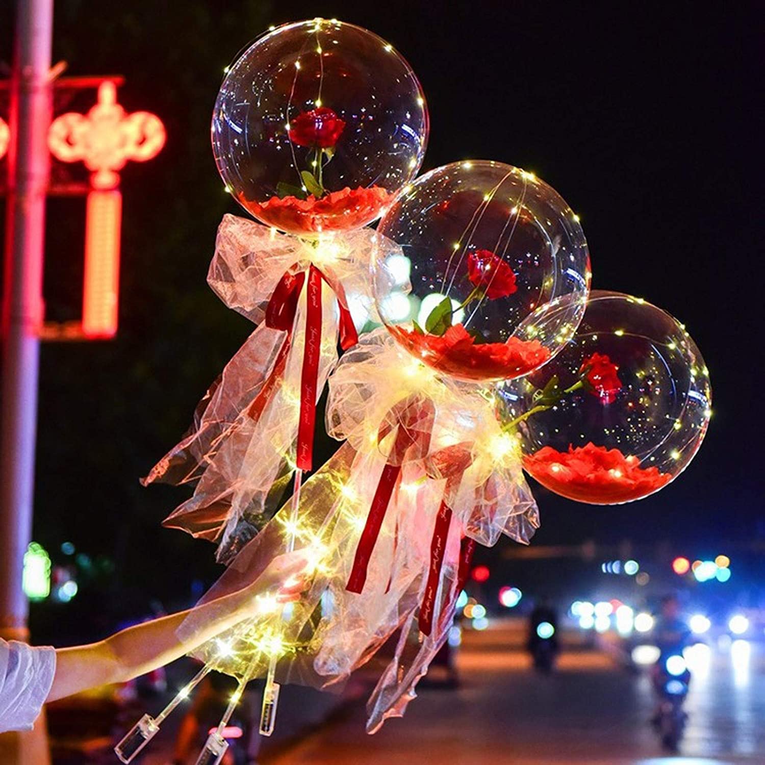 Led Balloon Rose Bouquet