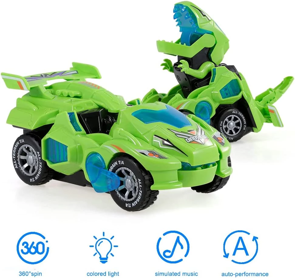 Led Dinosaur Transformation Car Toy