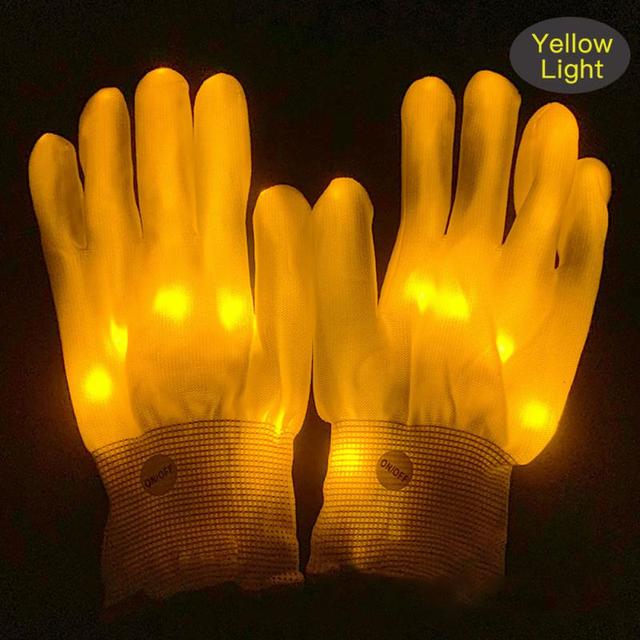 Halloween LED Light Up Skeleton Hand Gloves