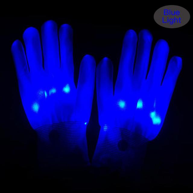 Halloween LED Light Up Skeleton Hand Gloves