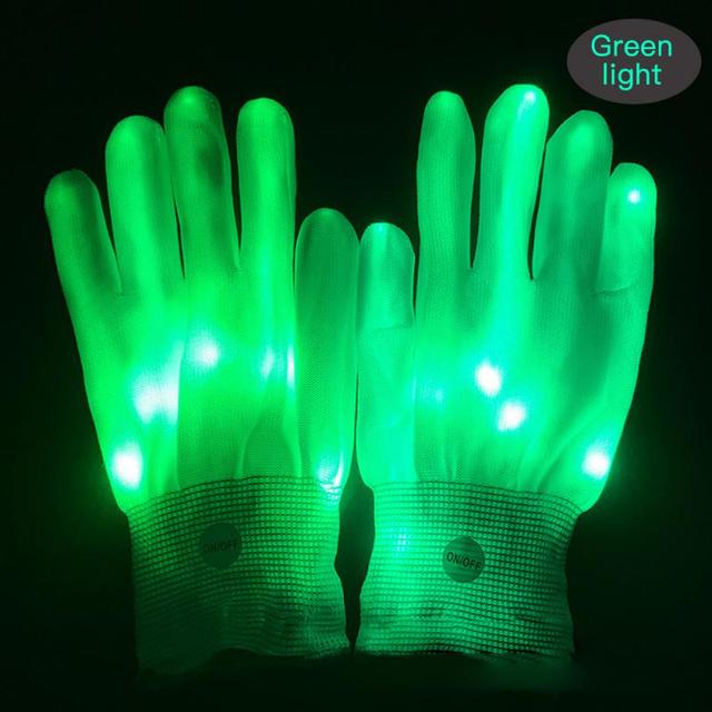 Halloween LED Light Up Skeleton Hand Gloves