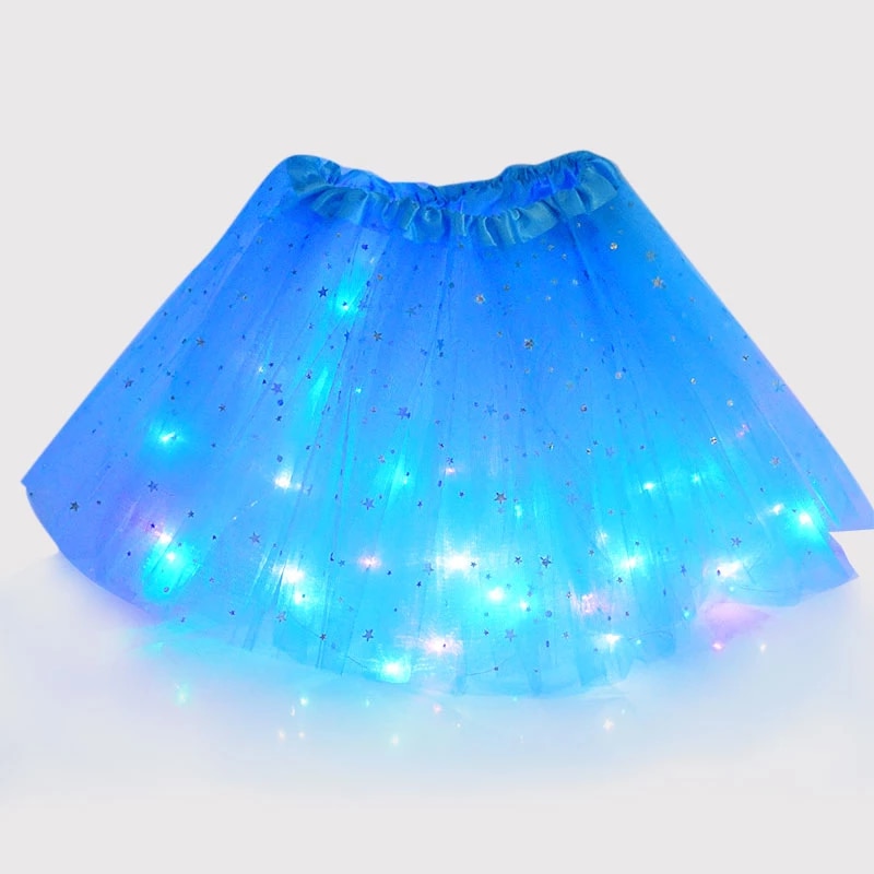 LED Princess Halloween Shiny Skirt