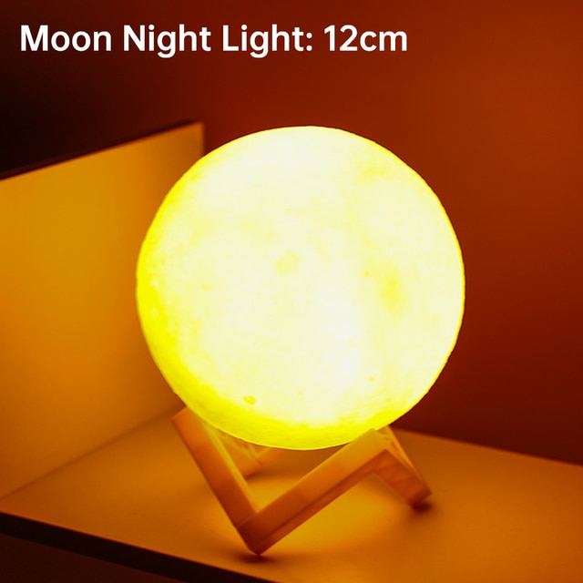 LED 3D Moon Night Light Lamp