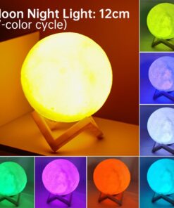 LED 3D Moon Night Light Lamp