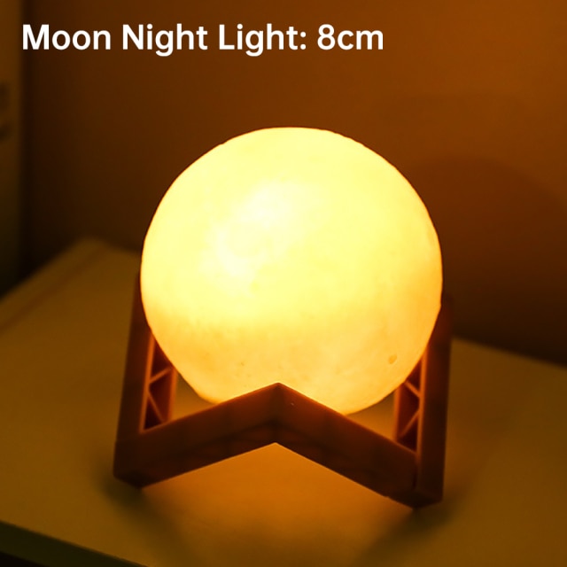 LED 3D Moon Night Light Lamp