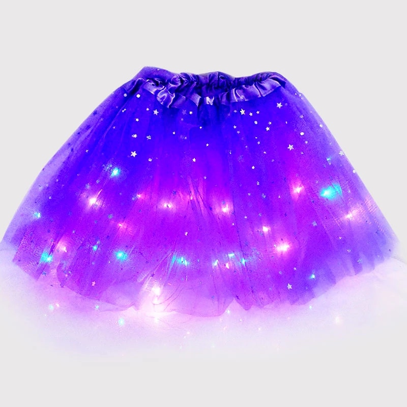 LED Princess Halloween Shiny Skirt