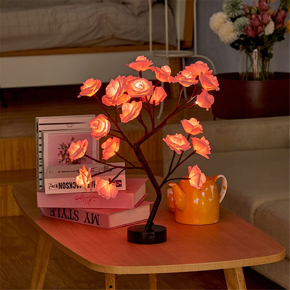 LED Rose Tree Lamp For Delightful Home DĂŠcor