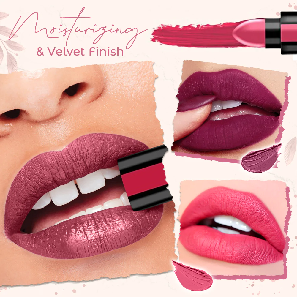 5 Color Velvet Matte Compact Lipstick