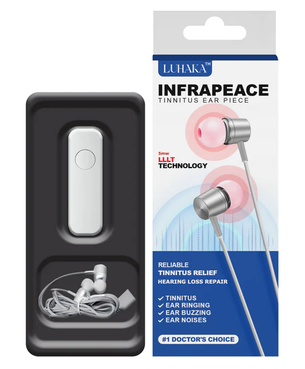 LUHAKA Infrapeace Red Light Therapy Ear Plugs