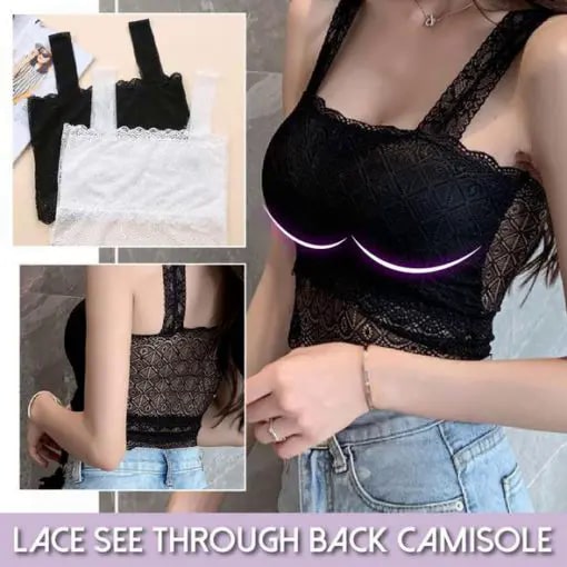 Lace See Through Back Camisole