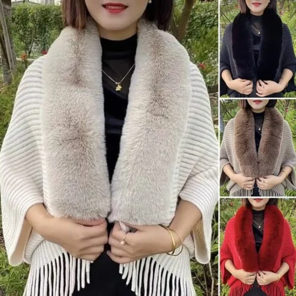 Ladies Knitted Loose Thickened Shawl Coat