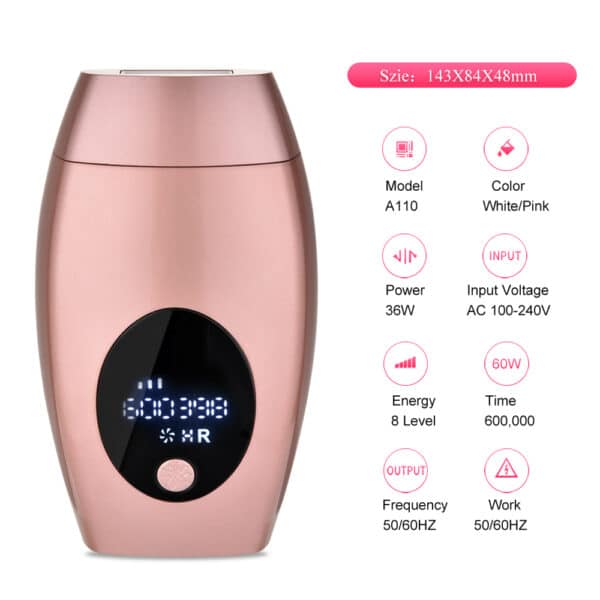 LCD Portable Laser Hair Removal Epilator