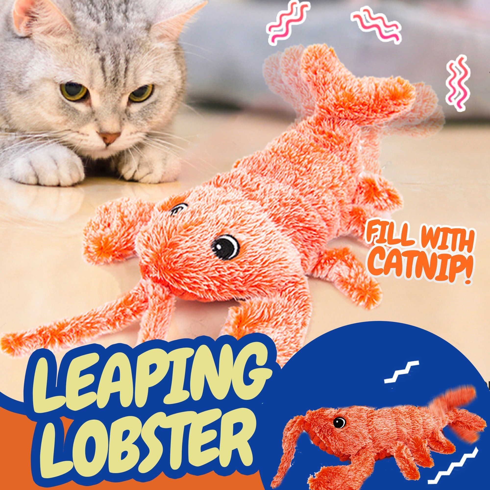 Leaping Lobster Cat Toy