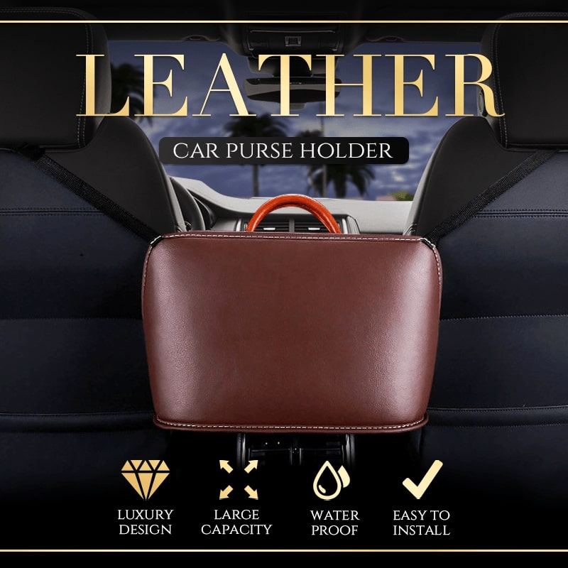 Leather Car Purse Holder