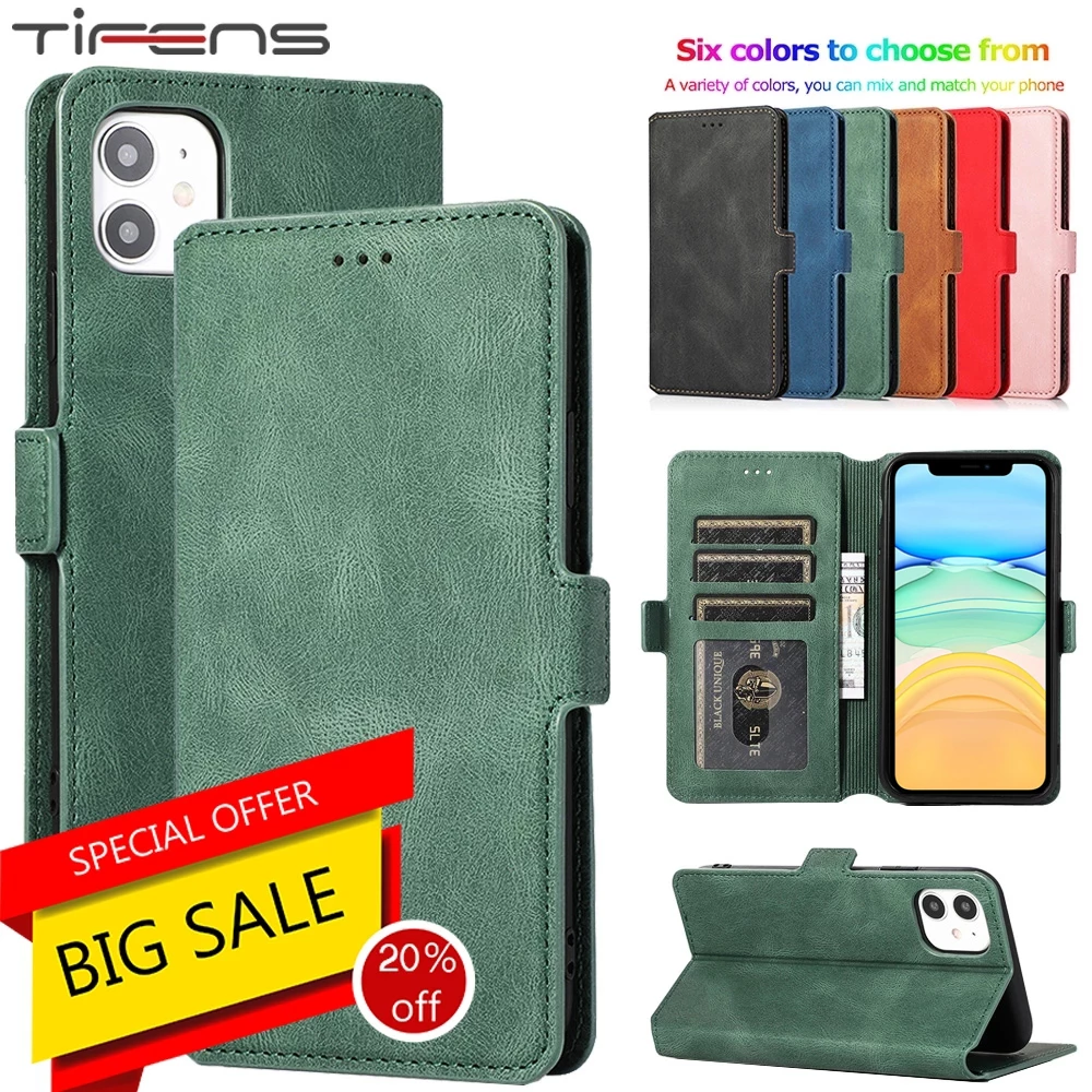 Leather Flip Oppo Phone Card Case For iPhone