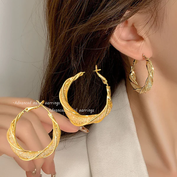 Liascy LymphaFit Twist Hoop Earrings