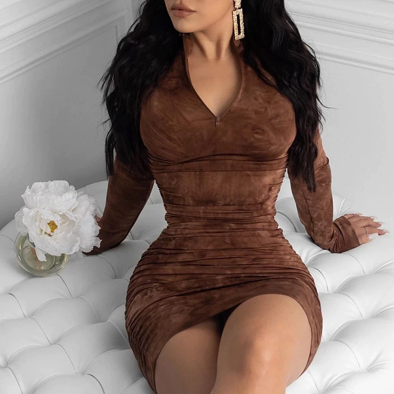 Long Sleeve Bandage Dress