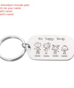 Personalized Family Name Keychain