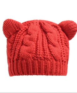 3D Knitted Cat Ear Beanie Cap