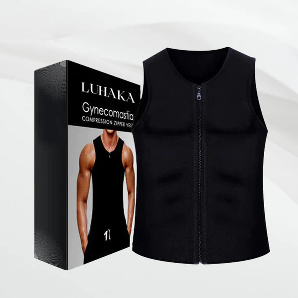 Luhaka Gynecomastia Compression Zipper Vest