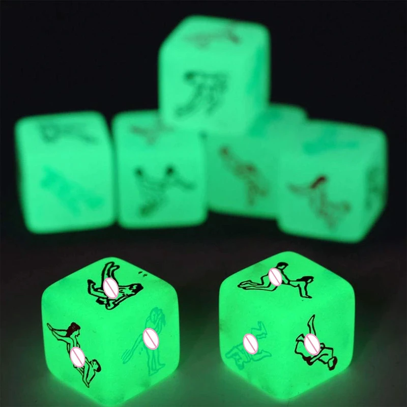 Luminous Dice Dark Night Sex Toy