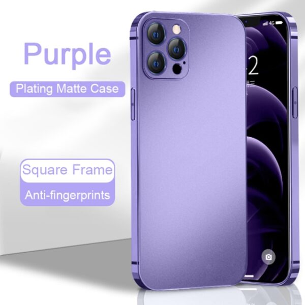 Metal Frame Matte Case Cover