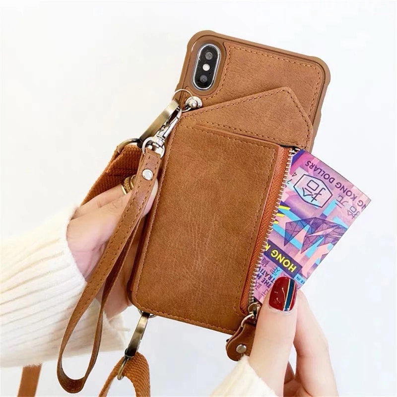 Crossbody Case with Flip Card Holder