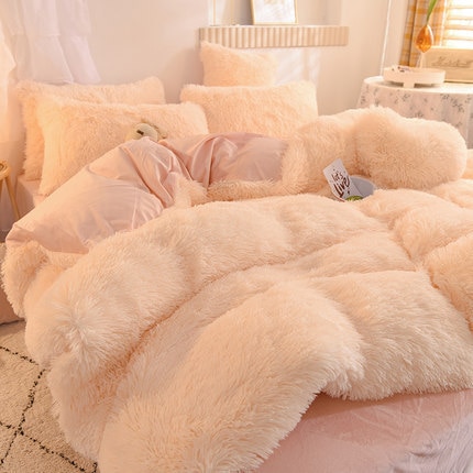 Colorful Fluffy Bedding Set