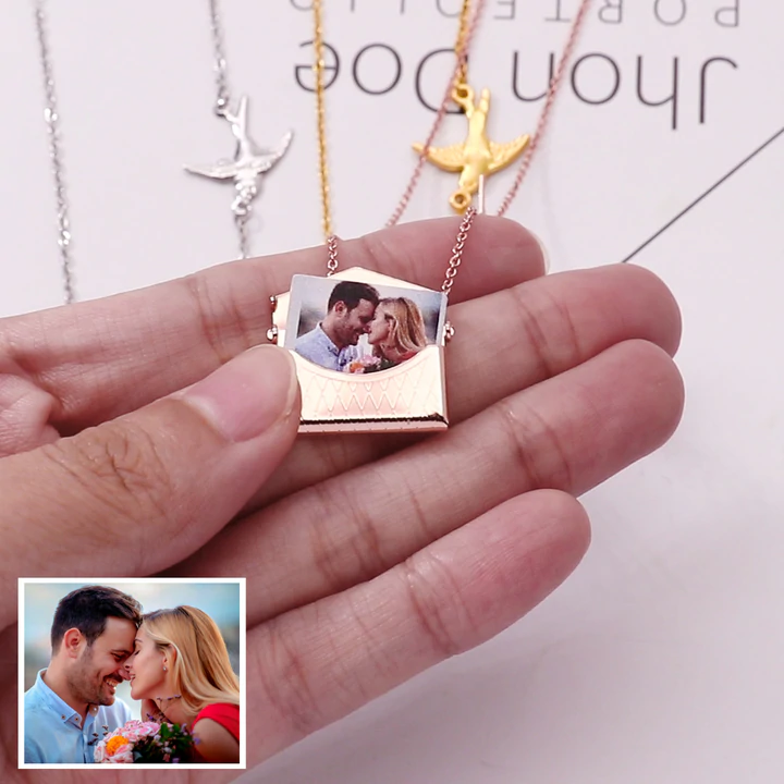 Custom Photo Engraved Handbag Necklace