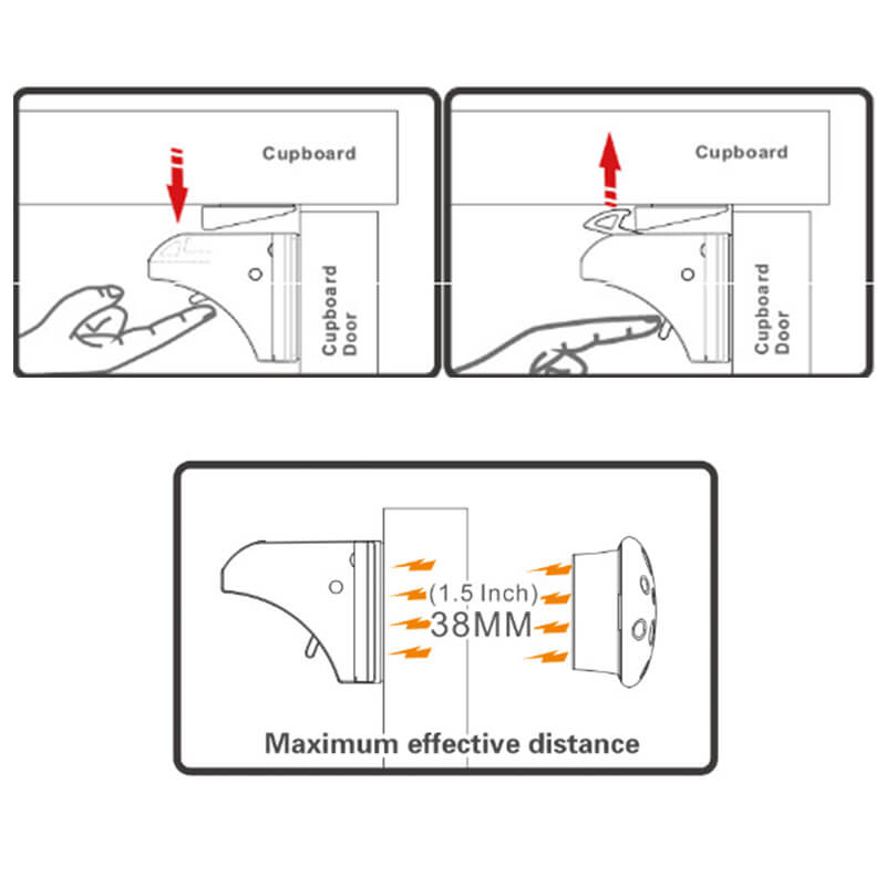 Safety Magnetic Cabinet Locks  No Drilling Required