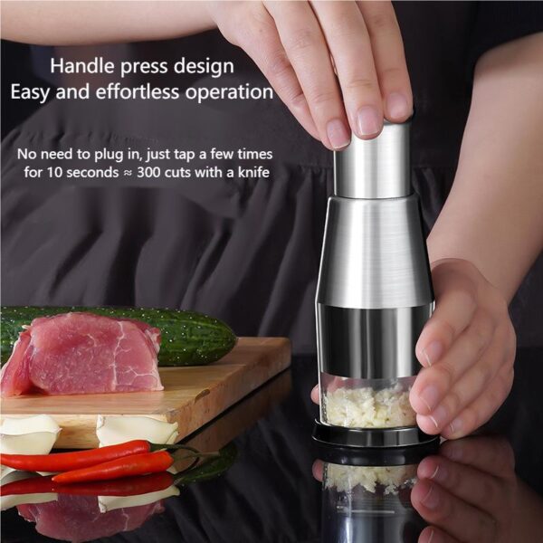 Handheld Manual Food Chopper Slicer