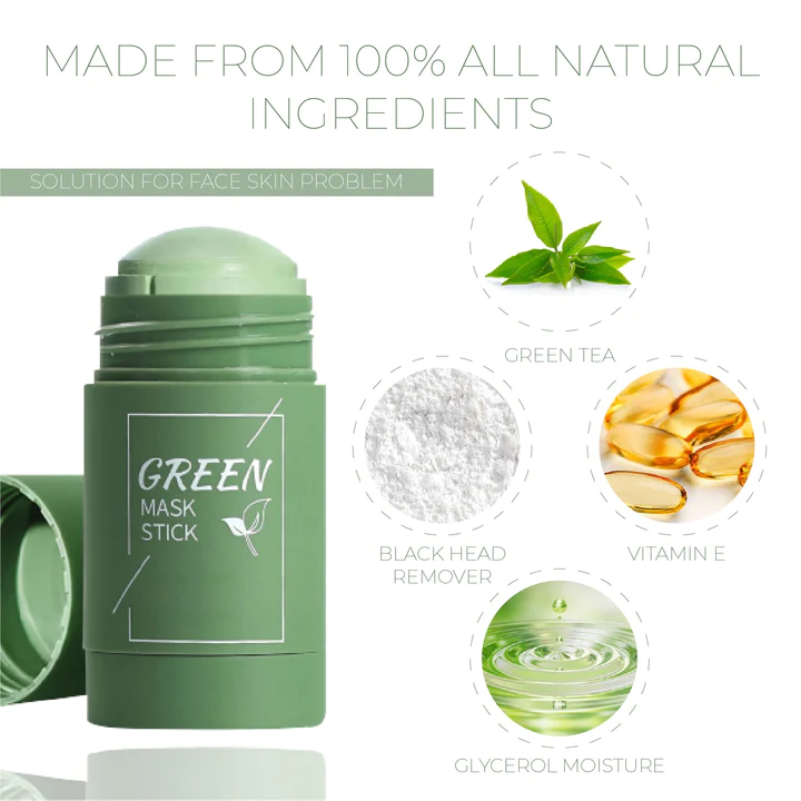 Greenď¸ Detoxifying Clay Stick Mask